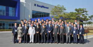 BorgWarner opened a new facility in Jincheon, South Korea, to meet growing demand for its transmission technologies. Numerous customers as well as suppliers, BorgWarner executives and employees attended the opening ceremony.