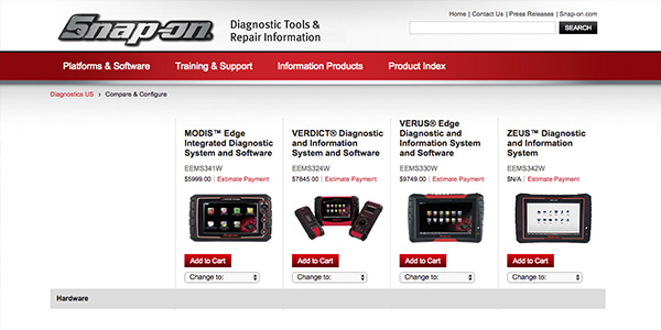 snap on modis update software