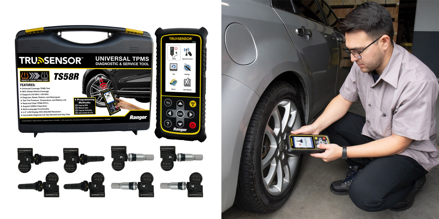 TPMS Sensor Prog Tool Kit (Inc. OBD II), Re-learn Tool, TPMS, Tire,  Wheel and Brake Supplies