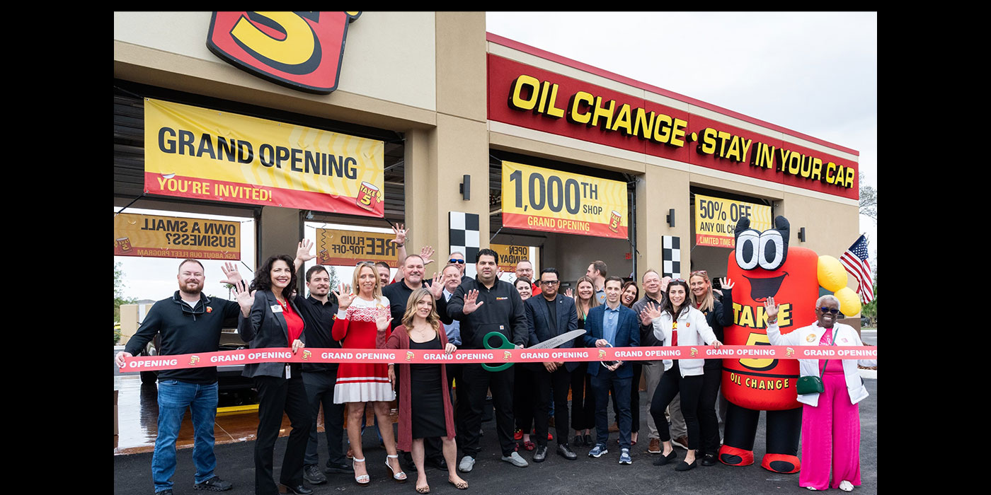 Take 5 Oil Change Celebrates 1,000th Location Grand Opening
