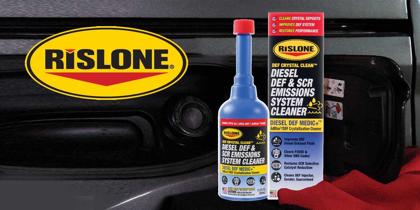 New Rislone DEF Crystal Clean Diesel DEF & SCR Emissions System Cleaner Announced