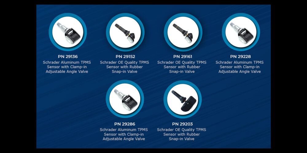 Schrader Launches 6 New OE Replacement TPMS Sensors
